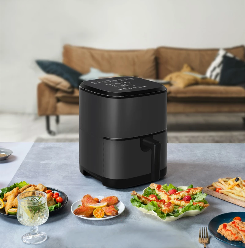 With led touch screen air fryer